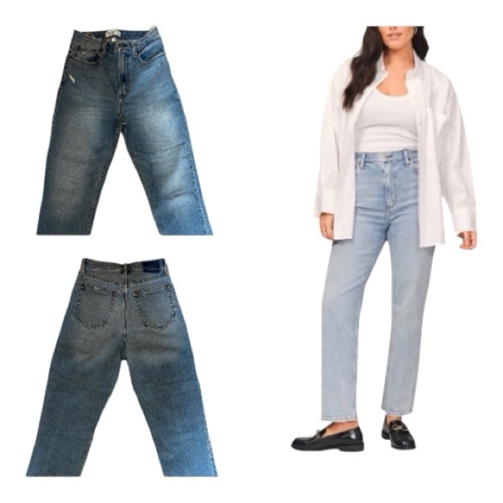 Abarcrombie & Finch Curve Love Ultra High Rise Straight Jean
